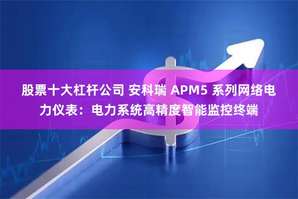 股票十大杠杆公司 安科瑞 APM5 系列网络电力仪表：电力系统高精度智能监控终端